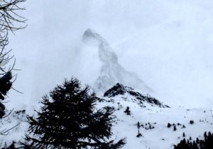 Matterhorn im Nebel